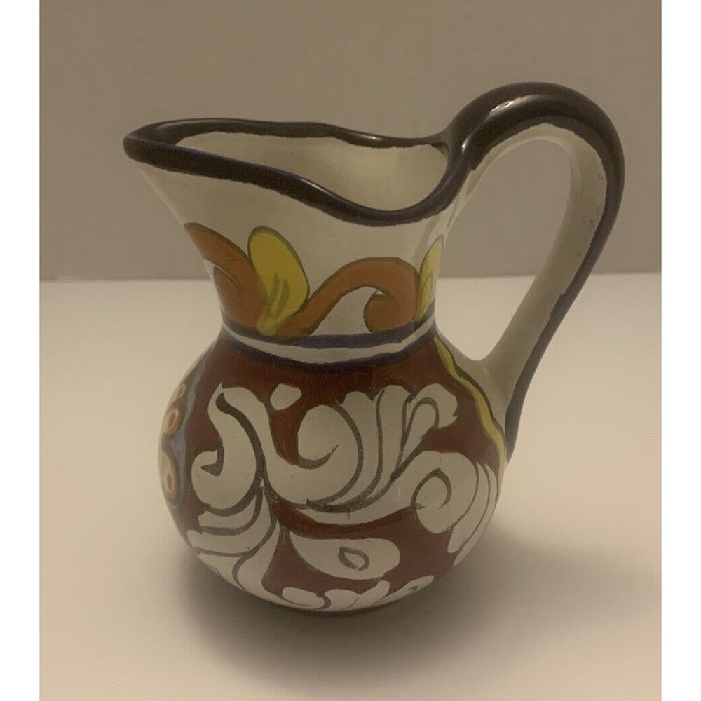 Talavera Mexican Pottery Creamer Lead Free Hand Painted